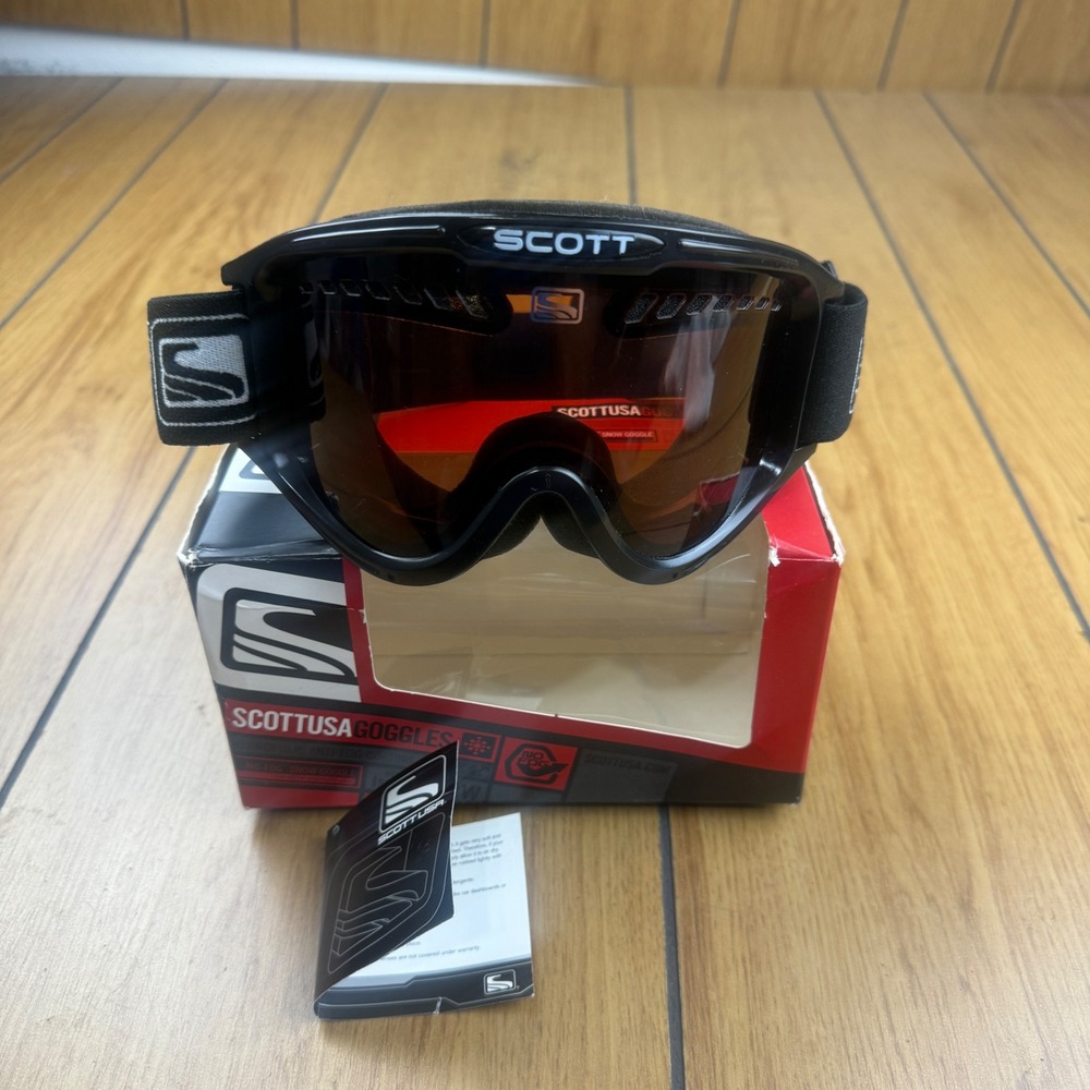Scott USA Performance Snow Goggles Black Amplifier Lens‎ No Fog 02-0529-50-0-BLK